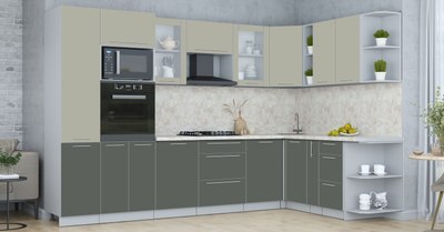 Кухонный гарнитур Интерлиния Мила Пластик 1.88x3.2 PR