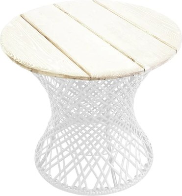 Стол садовый M-Group Бонго Макси / 19110156 (белый, 0.56м) - фото