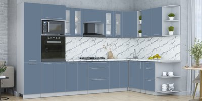 Кухонный гарнитур Интерлиния Мила Пластик 1.88x3.4 PR