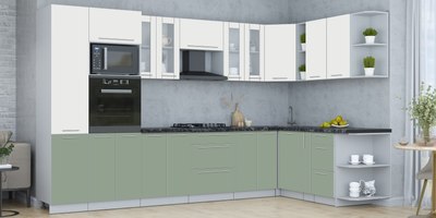 Кухонный гарнитур Интерлиния Мила Пластик 1.88x3.4 PR