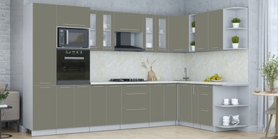 Кухонный гарнитур Интерлиния Мила Пластик 1.88x3.4 PR