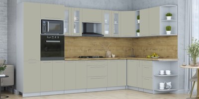 Кухонный гарнитур Интерлиния Мила Пластик 1.88x3.4 PR