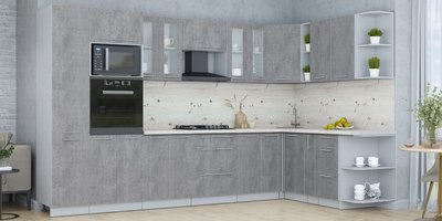 Кухонный гарнитур Интерлиния Мила Пластик 1.88x3.4 PR