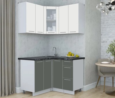 Кухонный гарнитур Интерлиния Мила Пластик 1.2x1.2