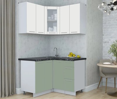 Кухонный гарнитур Интерлиния Мила Пластик 1.2x1.2