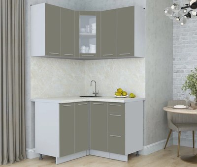 Кухонный гарнитур Интерлиния Мила Пластик 1.2x1.2