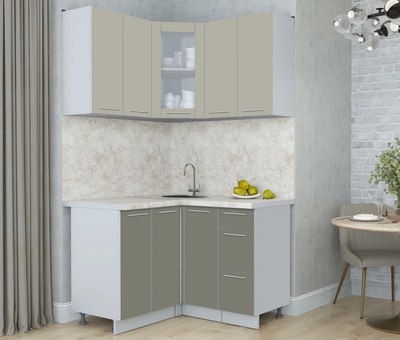 Кухонный гарнитур Интерлиния Мила Пластик 1.2x1.2