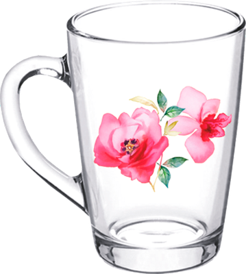 Кружка ОСЗ Капучино. Акварельные цветы / 2-07с1334-40ДЗ - фото