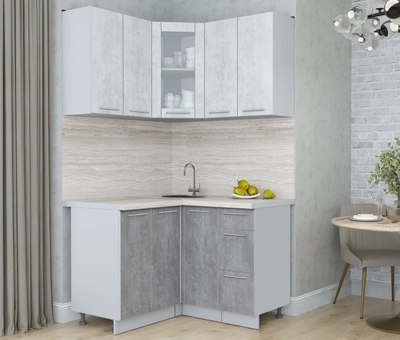 Кухонный гарнитур Интерлиния Мила Пластик 1.2x1.2