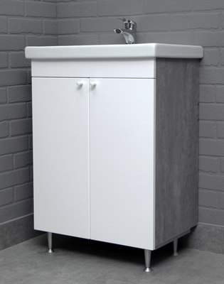 Тумба под умывальник Айсберг Фостер 60 Промо без ящика DP2618T - фото