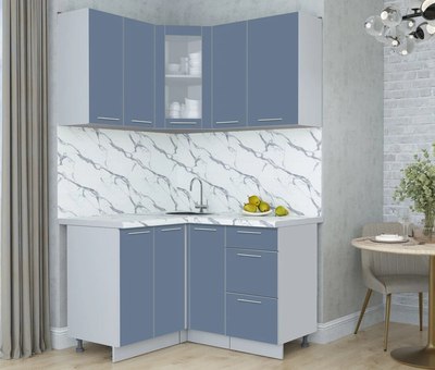 Кухонный гарнитур Интерлиния Мила Пластик 1.2x1.3