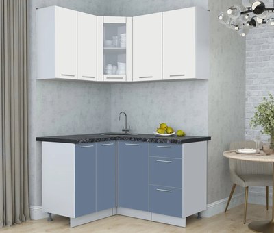 Кухонный гарнитур Интерлиния Мила Пластик 1.2x1.4