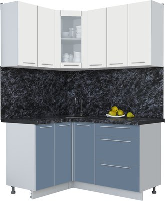 Кухонный гарнитур Интерлиния Мила Пластик 1.2x1.5 - фото