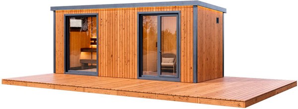 Готовая модульная баня Polarspa Модульная 6x2.2x2.5м