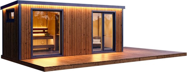 Готовая модульная баня Polarspa Модульная 6x2.2x2.5м