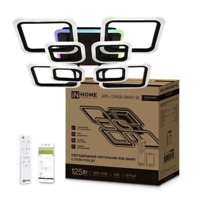 Потолочный светильник INhome Elegant ARIS-125RGB-SMART-BL / 4690612051314