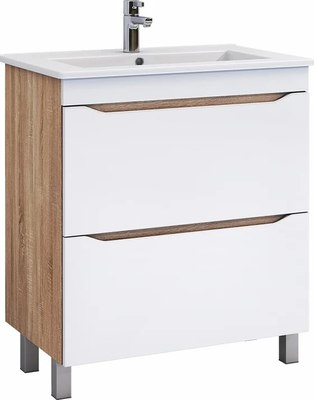 Тумба под умывальник Vigo Grani 750-0-2 (дуб золотой) - фото