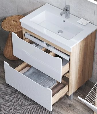 Тумба под умывальник Vigo Grani 750-0-2 (дуб золотой)