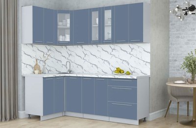 Кухонный гарнитур Интерлиния Мила Пластик 1.2x2.2