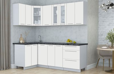 Кухонный гарнитур Интерлиния Мила Пластик 1.2x2.2
