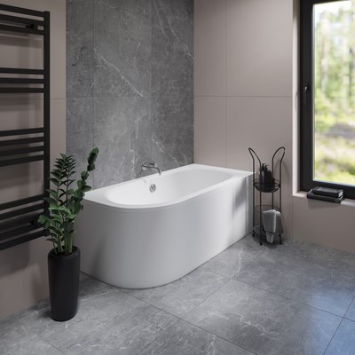 Ванна акриловая Lauter Bliss 160 P / 21201062P (с каркасом)