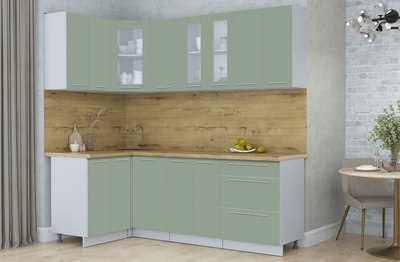 Кухонный гарнитур Интерлиния Мила Пластик 1.2x2.2