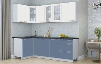 Кухонный гарнитур Интерлиния Мила Пластик 1.2x2.4