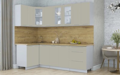 Кухонный гарнитур Интерлиния Мила Пластик 1.2x2.4