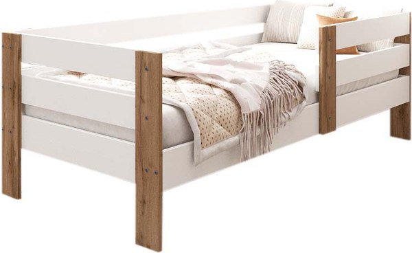 Кровать-тахта детская EcoWood Атланта-2 80х160 / ECO.001.00050.80-160.101SE/376WML - фото