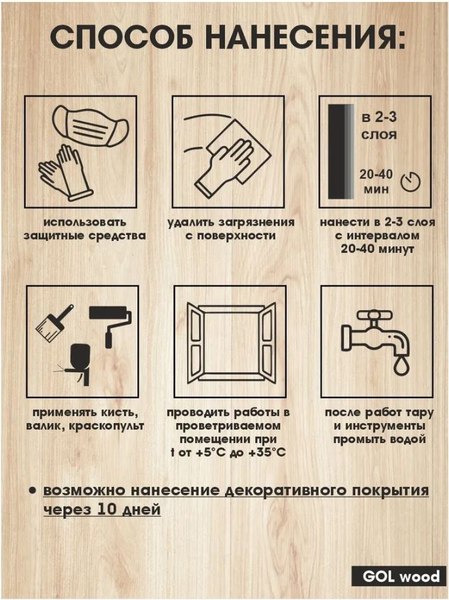 Антисептик для древесины GOL Антисептик-Супербио