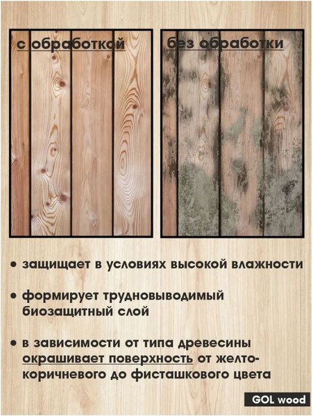 Антисептик для древесины GOL Антисептик-Супербио