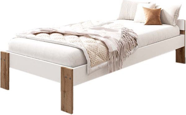 Односпальная кровать детская EcoWood Денвер-2 80х160 / ECO.001.00056.80-160.101SE/376WML - фото