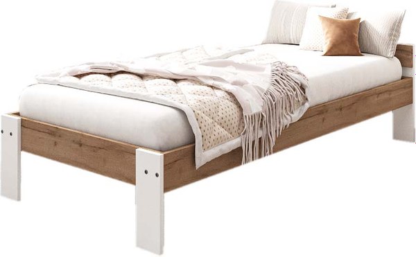 Односпальная кровать детская EcoWood Денвер-2 80х160 / ECO.001.00056.80-160.376WML/101SE - фото