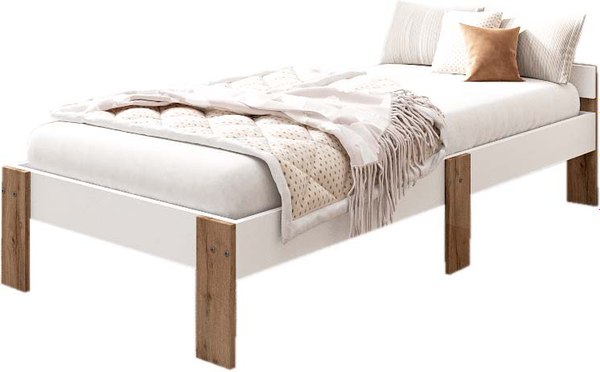 Односпальная кровать EcoWood Екта-2 80х180 / ECO.001.00058.80-180.101SE/376WML - фото