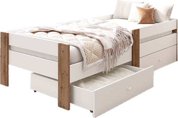 Кровать-тахта детская EcoWood Флорида-2 с ящиками 80х160 / ECO.001.00061.80-160.101SE/376WML - фото