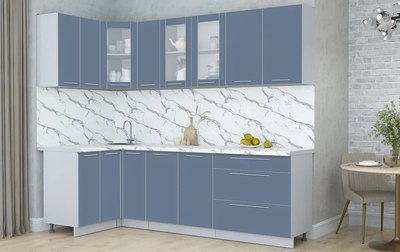 Кухонный гарнитур Интерлиния Мила Пластик 1.2x2.5