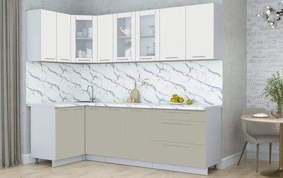 Кухонный гарнитур Интерлиния Мила Пластик 1.2x2.5