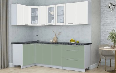 Кухонный гарнитур Интерлиния Мила Пластик 1.2x2.5