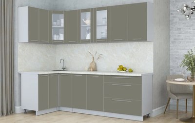 Кухонный гарнитур Интерлиния Мила Пластик 1.2x2.5