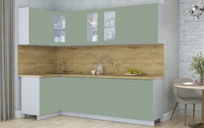 Кухонный гарнитур Интерлиния Мила Пластик 1.2x2.6