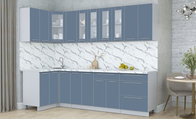 Кухонный гарнитур Интерлиния Мила Пластик 1.2x2.7