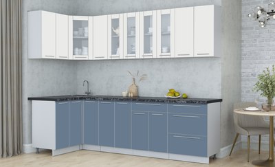 Кухонный гарнитур Интерлиния Мила Пластик 1.2x2.7