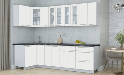 Кухонный гарнитур Интерлиния Мила Пластик 1.2x2.7