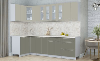 Кухонный гарнитур Интерлиния Мила Пластик 1.2x2.7