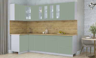 Кухонный гарнитур Интерлиния Мила Пластик 1.2x2.7