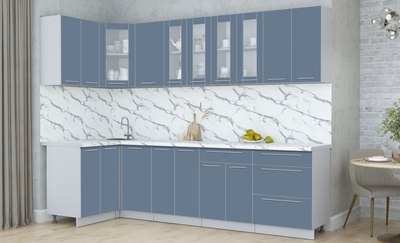 Кухонный гарнитур Интерлиния Мила Пластик 1.2x2.8