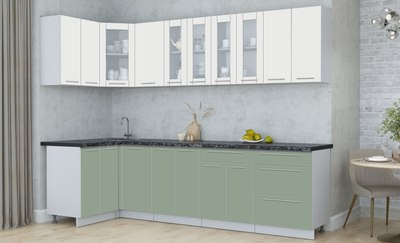 Кухонный гарнитур Интерлиния Мила Пластик 1.2x2.8