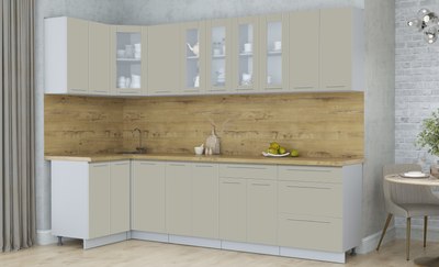 Кухонный гарнитур Интерлиния Мила Пластик 1.2x2.8