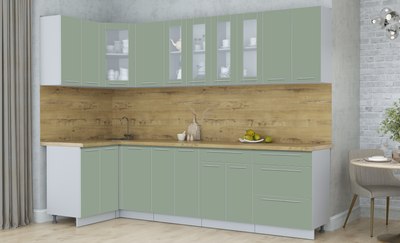 Кухонный гарнитур Интерлиния Мила Пластик 1.2x2.8