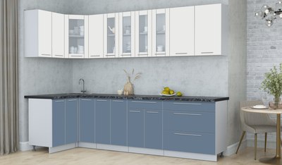 Кухонный гарнитур Интерлиния Мила Пластик 1.2x2.9